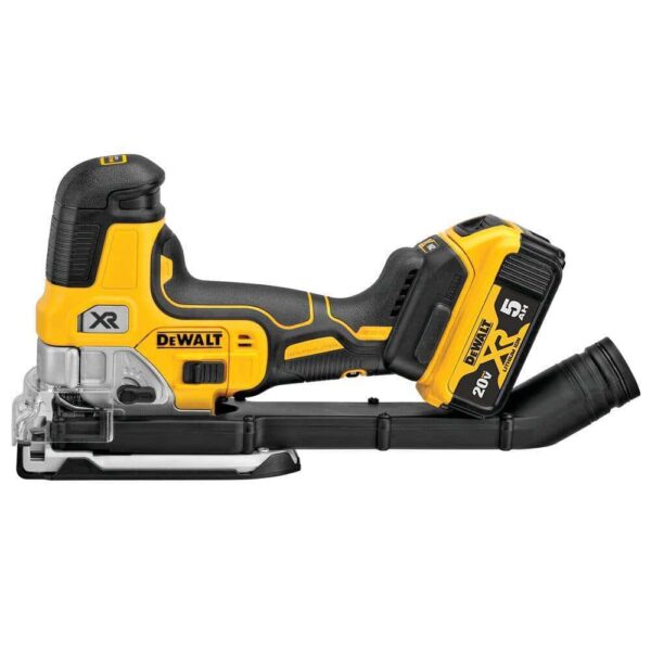 DCS335BWCB205-2 20V MAX XR Lithium-Ion Cordless Barrel Grip Jigsaw with (2) 20V MAX XR Premium Lithium-Ion 5.0Ah Battery Packs - Image 2