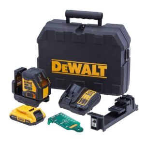 DCLE34021D1 20V MAX Lithium-Ion Cross Line Laser Level Kit with 2.0Ah Battery, Charger and Case