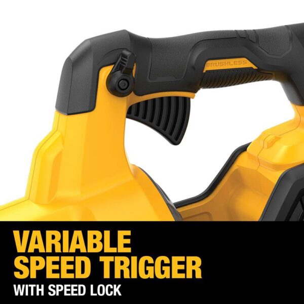 DCBL772BWB609 60V MAX 125 MPH 600 CFM Brushless Cordless Battery Powered Axial Leaf Blower Kit with (1) FLEXVOLT 3Ah Battery   Charger - Image 5