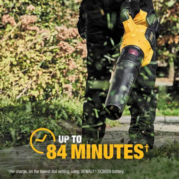 60V MAX 125 MPH 600 CFM Cordless Battery Powered Axial Leaf Blower Kit   20V MAX Cordless Pole Saw (Tool Only) - Image 3