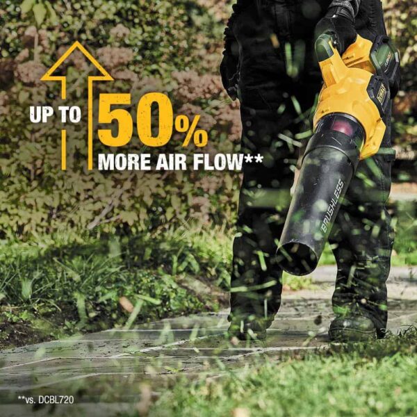 60V MAX 125 MPH 600 CFM Cordless Battery Powered Axial Leaf Blower Kit   20V MAX Cordless Pole Saw (Tool Only) - Image 4