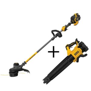 60V MAX Brushless Cordless Battery Powered String Trimmer Kit, (1) Battery   Charger, Cordless Leaf Blower (Tool Only)