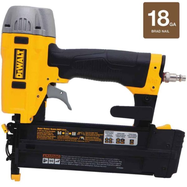 DWFP55126W23450 6 Gal. 165 PSI Electric Pancake Air Compressor with 18-Gauge Pneumatic 2 in. Brad Nailer   50 ft. x 1/4 in. Air Hose - Image 11