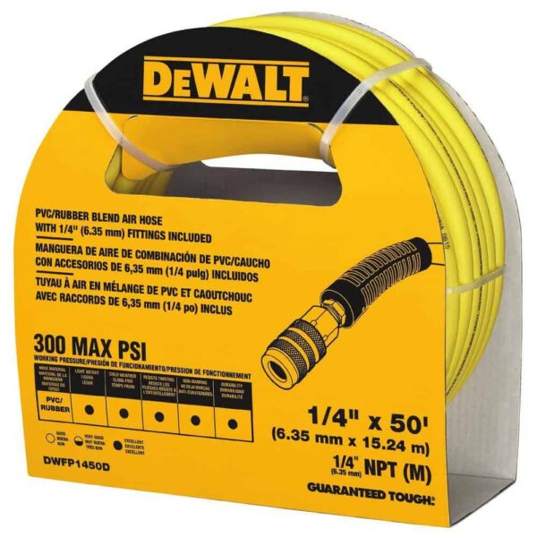 DWFP55126W23450 6 Gal. 165 PSI Electric Pancake Air Compressor with 18-Gauge Pneumatic 2 in. Brad Nailer   50 ft. x 1/4 in. Air Hose - Image 12