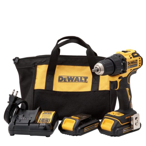 ATOMIC 20V MAX Cordless Brushless Compact 1/2 in. Drill/Driver, (2) 20V 1.3Ah Batteries, Charger and Bag - Image 9