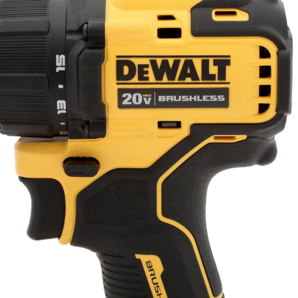 DCD708C2W354B ATOMIC 20V MAX Cordless Brushless Compact 1/2 in. Drill/Driver, 20V Oscillating Tool, and (2) 20V 1.3Ah Batteries - Image 8