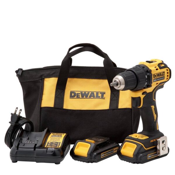 DCD708C2WCD709B ATOMIC 20V MAX Cordless Brushless Compact 1/2 in. Drill/Driver Kit and ATOMIC Brushless Compact 1/2 in. Hammer Drill - Image 9