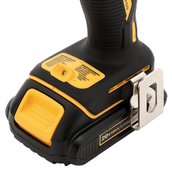 DCD708C2WCD709B ATOMIC 20V MAX Cordless Brushless Compact 1/2 in. Drill/Driver Kit and ATOMIC Brushless Compact 1/2 in. Hammer Drill - Image 7