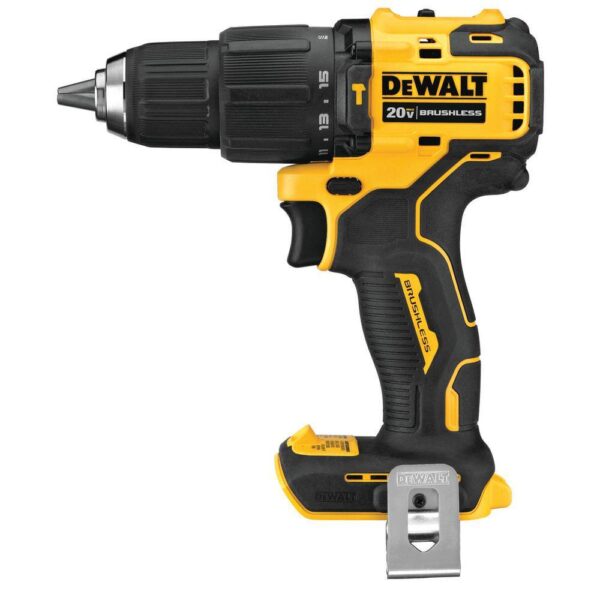 DCD708C2WCD709B ATOMIC 20V MAX Cordless Brushless Compact 1/2 in. Drill/Driver Kit and ATOMIC Brushless Compact 1/2 in. Hammer Drill - Image 14