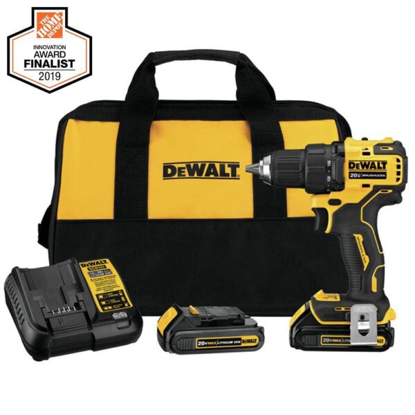 DCD708C2WCD709B ATOMIC 20V MAX Cordless Brushless Compact 1/2 in. Drill/Driver Kit and ATOMIC Brushless Compact 1/2 in. Hammer Drill - Image 2