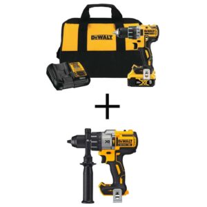 DCD791P1W996 20V MAX XR Cordless Brushless 1/2 in. Drill/Driver Kit and 20V 1/2 in. Brushless Hammer Drill