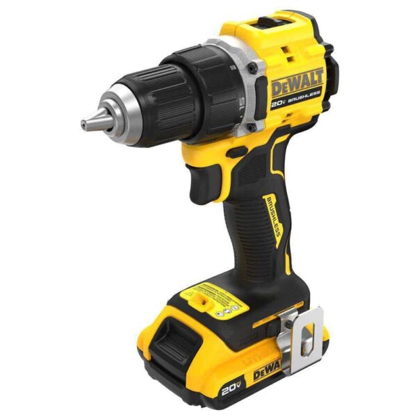 DCD794D1 ATOMIC 20-Volt Lithium-Ion Cordless Compact 1/2 in. Drill/Driver Kit with 2.0Ah Battery, Charger and Bag - Image 3