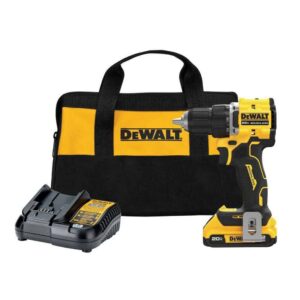 DCD794D1 ATOMIC 20-Volt Lithium-Ion Cordless Compact 1/2 in. Drill/Driver Kit with 2.0Ah Battery, Charger and Bag