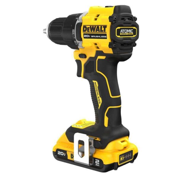 DCD794D1 ATOMIC 20-Volt Lithium-Ion Cordless Compact 1/2 in. Drill/Driver Kit with 2.0Ah Battery, Charger and Bag - Image 4