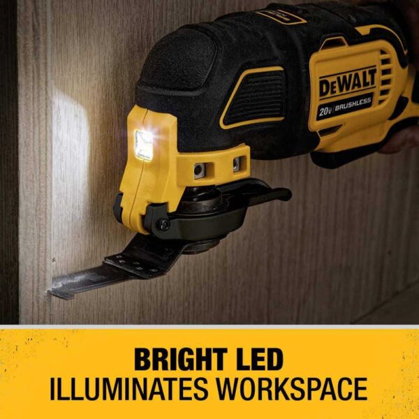 DCD800P1WDCS354 20V MAX XR Lithium-Ion Cordless Compact 1/2 in. Drill/Driver Kit with ATOMIC Cordless Brushless Oscillating Multi-Tool - Image 4