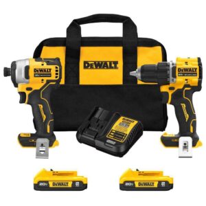DCK225D2 ATOMIC 20-Volt MAX Lithium-Ion Cordless Combo Kit (2-Tool) with (2) 2.0Ah Batteries, Charger and Bag