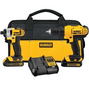 DCK240C2 20V MAX Cordless Drill/Impact 2 Tool Combo Kit with (2) 20V 1.3Ah Batteries, Charger, and Bag