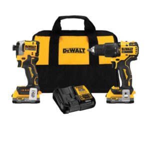 DCK254E2 20V MAX Lithium-Ion Brushless Cordless 2 Tool Combo Kit with (2) 1.7Ah Batteries, Charger, and Bag