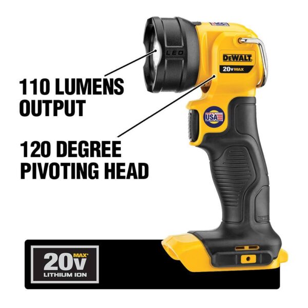 20V MAX Cordless 4 Tool Combo Kit with (2) 20V 2.0Ah Batteries and Charger - Image 6