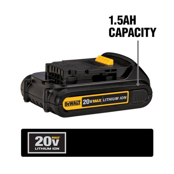 20V MAX Cordless 4 Tool Combo Kit with (2) 20V 2.0Ah Batteries and Charger - Image 8