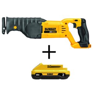 DCS380BW230 20V MAX Cordless Reciprocating Saw and (1) 20V MAX Compact Lithium-Ion 3.0Ah Battery