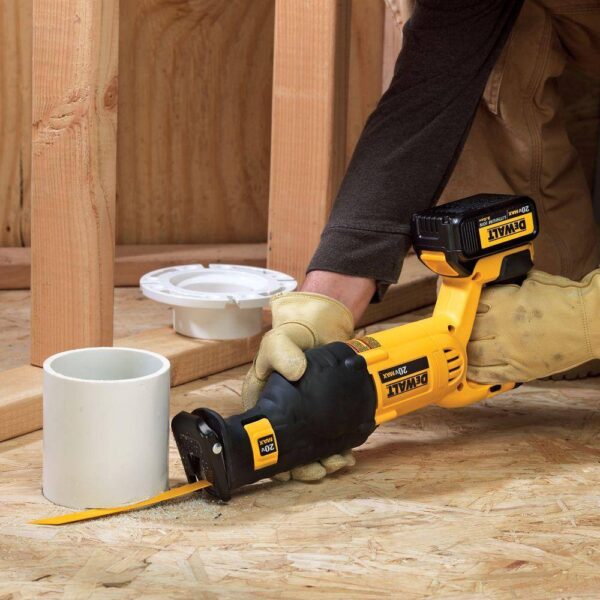 DCS380BW230 20V MAX Cordless Reciprocating Saw and (1) 20V MAX Compact Lithium-Ion 3.0Ah Battery - Image 12