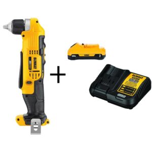 DCB230CW740B 20V MAX Cordless 3/8 in. Right Angle Drill/Driver and (1) 20V 3.0Ah Battery and Charger