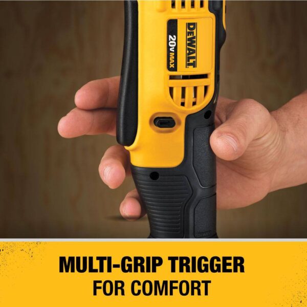 DCB230CW740B 20V MAX Cordless 3/8 in. Right Angle Drill/Driver and (1) 20V 3.0Ah Battery and Charger - Image 6