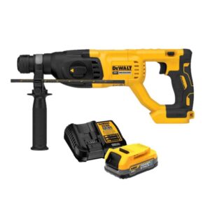 DCH133BWP034C 20V MAX Cordless Brushless 1 in. SDS Plus D-Handle Rotary Hammer and 20V POWERSTACK Battery Starter Kit