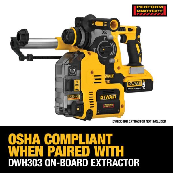 DCH273B 20V MAX XR Cordless Brushless 1 in. SDS Plus L-Shape Rotary Hammer (Tool Only) - Image 6