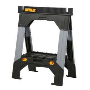 DWST11031 33 in. H Metal Folding Sawhorse with Adjustable Legs