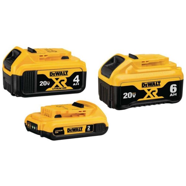 20V MAX XR Cordless Compact Fixed Base Router, (1) 20V 6.0Ah Battery, (1) 20V 4.0Ah Battery, and (1) 2.0Ah Battery - Image 2