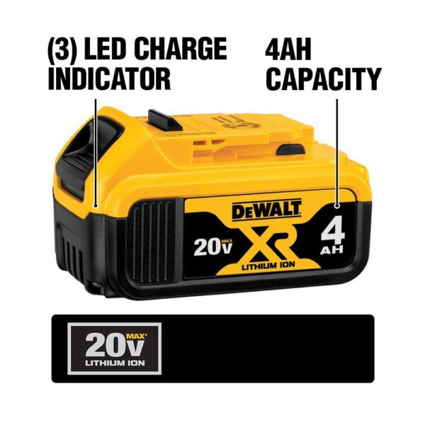 20V MAX XR Cordless Brushless Compact Router, (1) 20V 6.0Ah and (1) 20V 4.0Ah Batteries, and Charger - Image 7