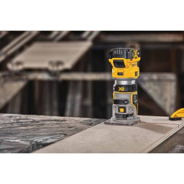 20V MAX XR Cordless Brushless Compact Router, (1) 20V MAX Compact Lithium-Ion 3.0Ah Battery, and 12V-20V MAX Charger - Image 5