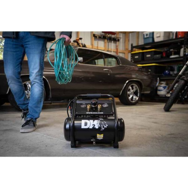 DK2 AC02G 2 Gal. 125 PSI Portable Silent Electric Air Compressor - Image 3