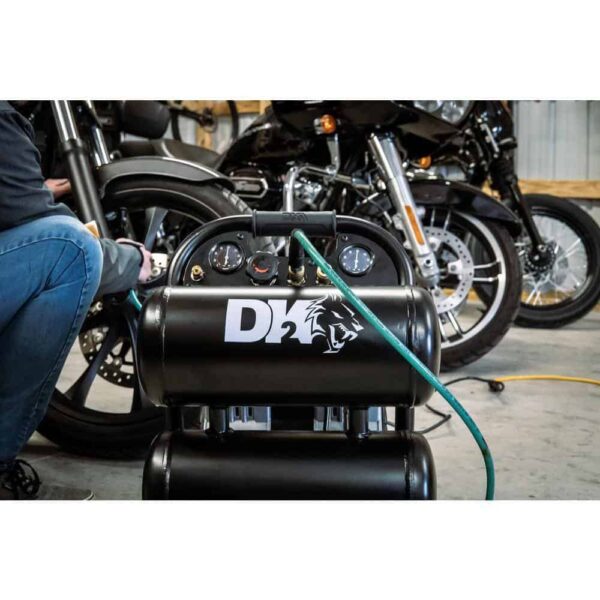 DK2 AC04G 4 Gal. 125 PSI Portable Silent Electric Air Compressor - Image 3