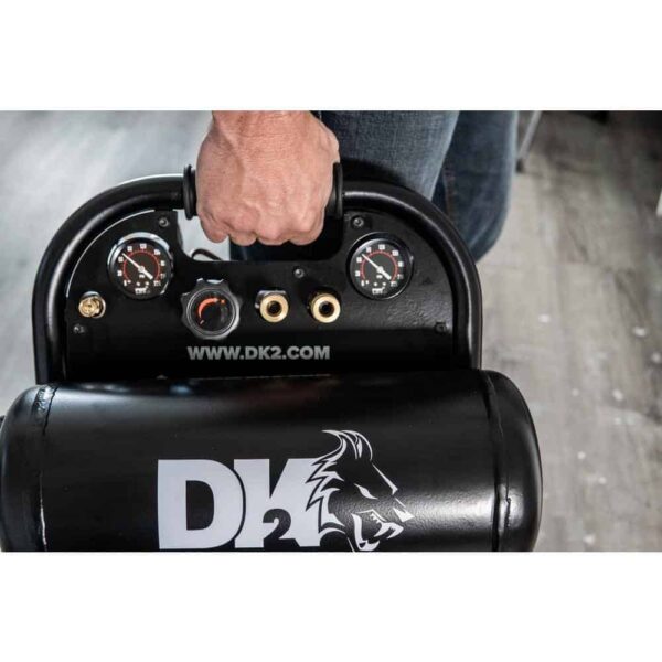 DK2 AC04G 4 Gal. 125 PSI Portable Silent Electric Air Compressor - Image 10
