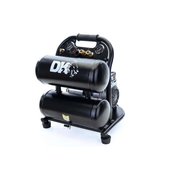 DK2 AC04G 4 Gal. 125 PSI Portable Silent Electric Air Compressor - Image 2