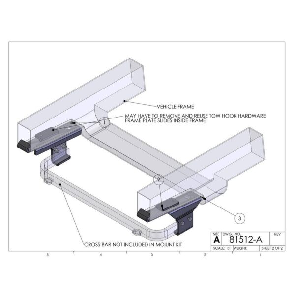 DK2 81512 Snow Plow Custom Mount for Ford F150 1997-2004 and F250 1997-1999 and Ford Expedition/Navigator 1997-2002 - Image 3