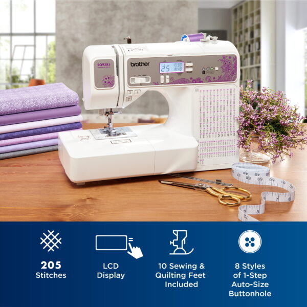 Brother SQ9285 Computerized Sewing and Quilting hine with Wide Table - Image 4