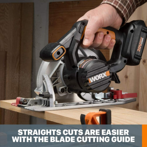 20V MAX 6-1/2 in. Cordless Brushless Circular Saw Kit (Battery   Charger) - Image 5