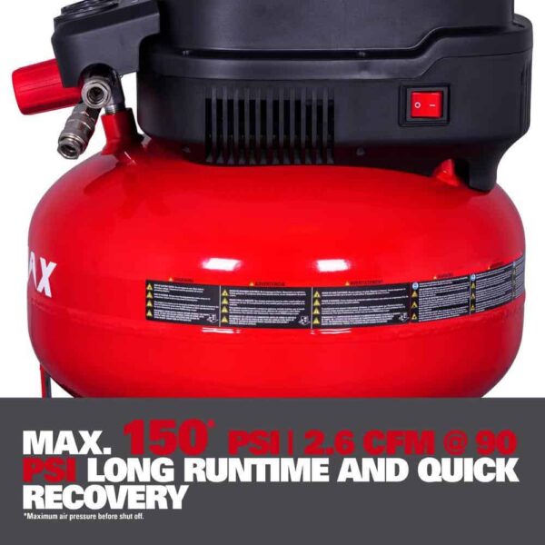 ECOMAX AT01111P-06-04 6 Gal. 150 PSI Electric Pancake Air Compressor - Image 4
