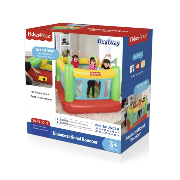 Fisher Price 69  x 68  x 53  Bouncesational Bouncer With Built-in Pump - Image 4
