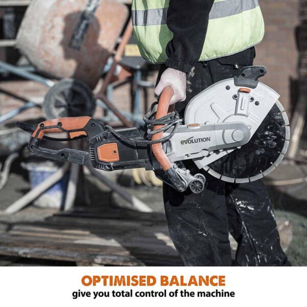 Evolution Power Tools R300DCT 12 In. Electric Concrete Cut-Off Saw, With 12 In. Diamond Blade - Image 2