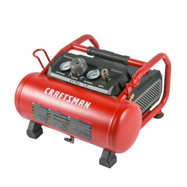 3 gal Horizontal Portable Air Compressor 155 psi 1.5 HP - Image 3