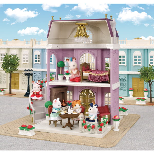 Town Series Elegant Town Manor Gift Set, Dollhouse Playset with Figure, Furniture and Accessories - Image 3