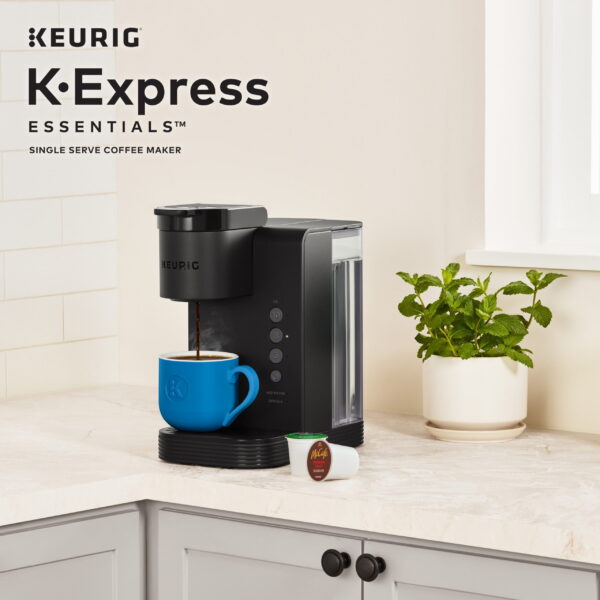 K-Express Essentials Single Serve K-Cup Pod Coffee Maker, Black - Image 10