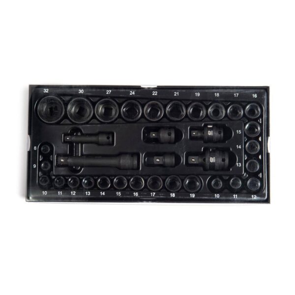 1006452338 34-Piece Metric 3/8 in., 1/2 in. Impact Socket Tray Set - Image 8