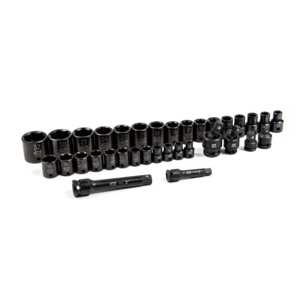 1006452338 34-Piece Metric 3/8 in., 1/2 in. Impact Socket Tray Set