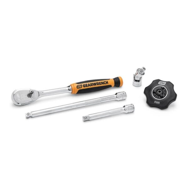 1008066261 1/4 in. Drive 90-Tooth 6-Point Standard and Deep SAE/Metric Mechanics Tool Set (52-Piece) - Image 9